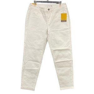 YUMMIE TUMMIE Womens Slimming mid-rise Skimmer White Size W 31" NWT simi_re-sell